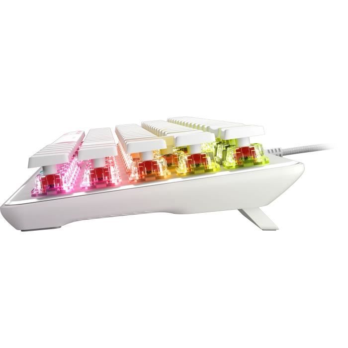 Clavier gaming optique et mécanique filaire Turtle Beach - Vulcan II Mini - Blanc