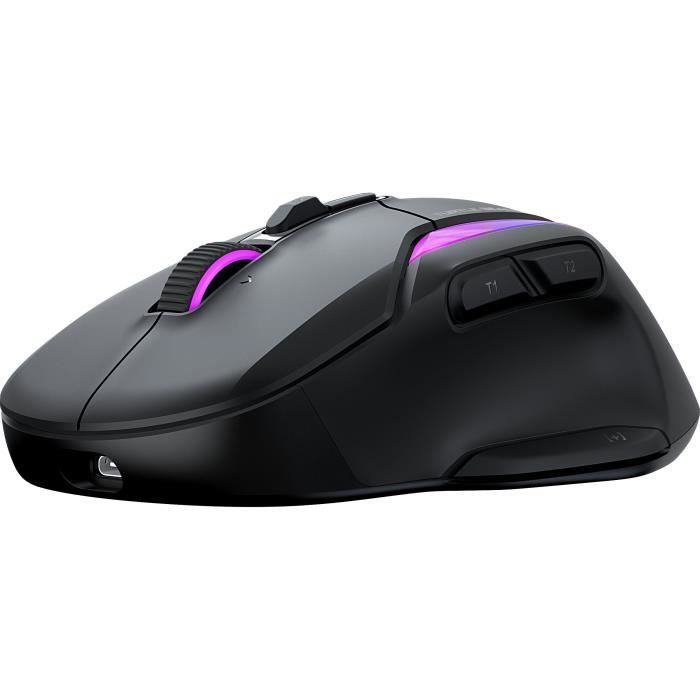 Souris gaming sans fil - Turtle Beach Kone II Air - Ergonomique - Noir, Bluetooth, 26 000 DPI, molette 4D