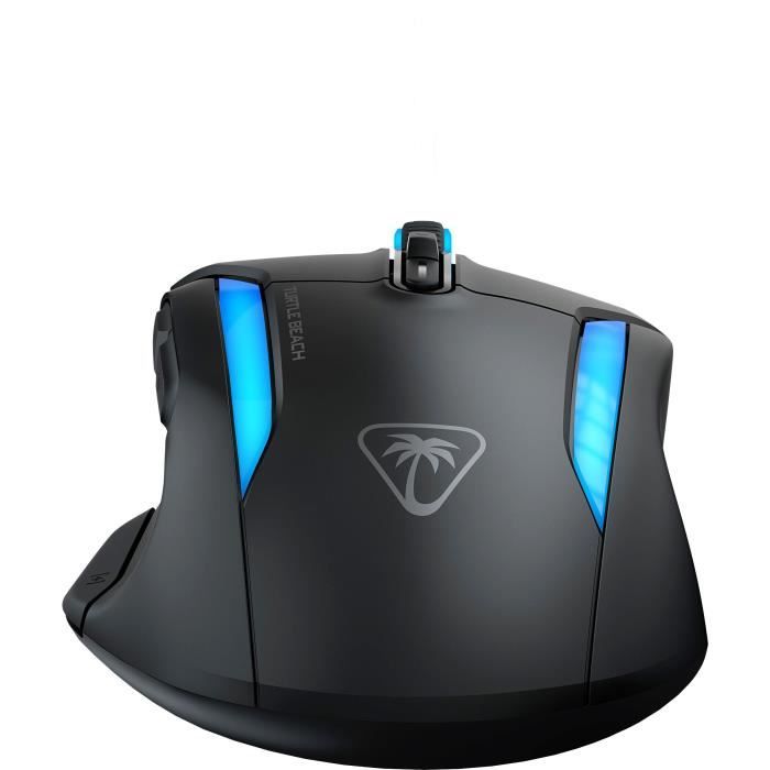 Souris gaming sans fil - Turtle Beach Koneô II Air - Ergonomique - Noir, Bluetooth, 26 000 DPI, molette 4D