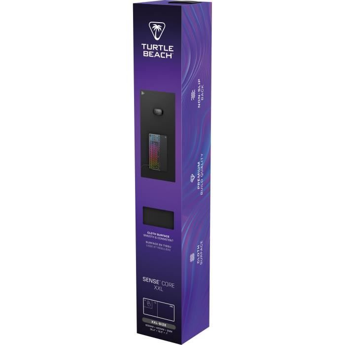 Tapis de souris de jeu - Turtle Beach SenseCore XXL - Surface micro-tissÈe, ÈquilibrÈ, confortable