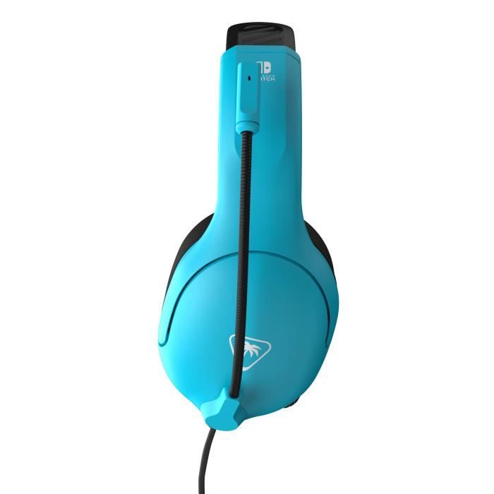 Casque gaming filaire - TURTLE BEACH - TBS-8002-25 - Airlite Fit - Sous licence officielle de Nintendo Switch™ - Bleu fluo et rouge