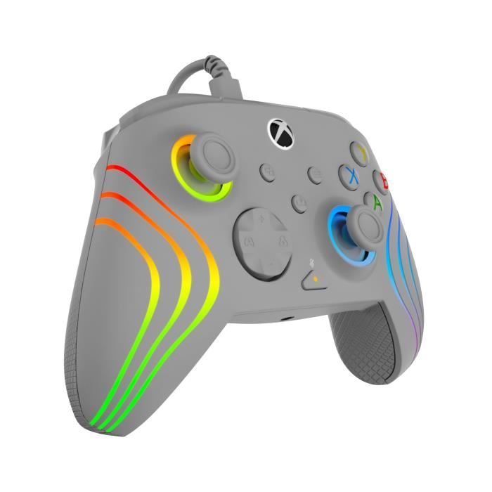 TURTLE BEACH Manette de jeu - Xbox Series X|S, Xbox One et PC - Afterglow Wave - RGB Filaire Gris