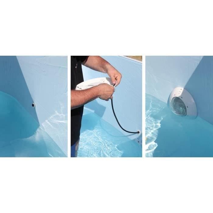 Spot LED 350 blanc pour piscines bois UBBINK - ABS - IP68 - 24W - 12VAC/50Hz - Garantie 2 ans