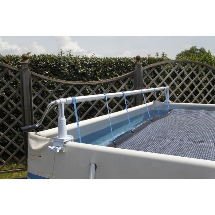 Enrouleur de b‚che XTRA Ubbink pour tous types de piscine jusqu'a 5,55m de large