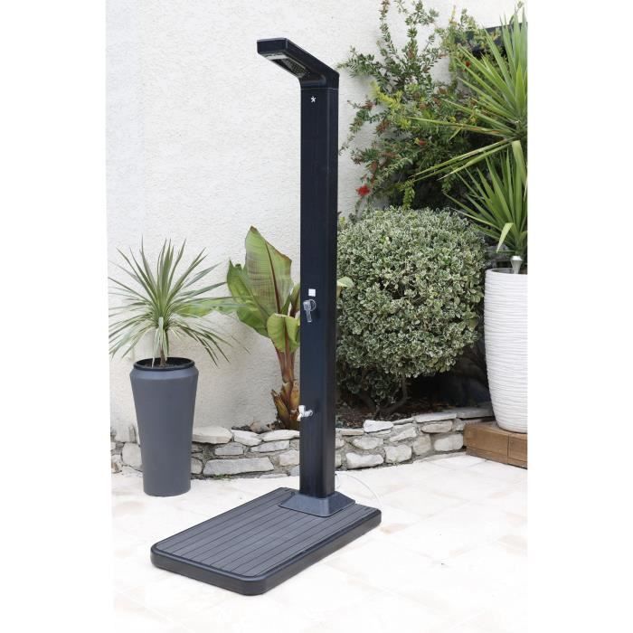 Support de douche solaire UBBINK - RÈserve d'eau 20 litres - Anthracite