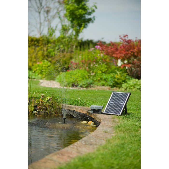 Pompe fontaine - UBBINK - SolarMax 600 Accu Power Control - Débit 700 l/h - Fonctionnement jour/nuit