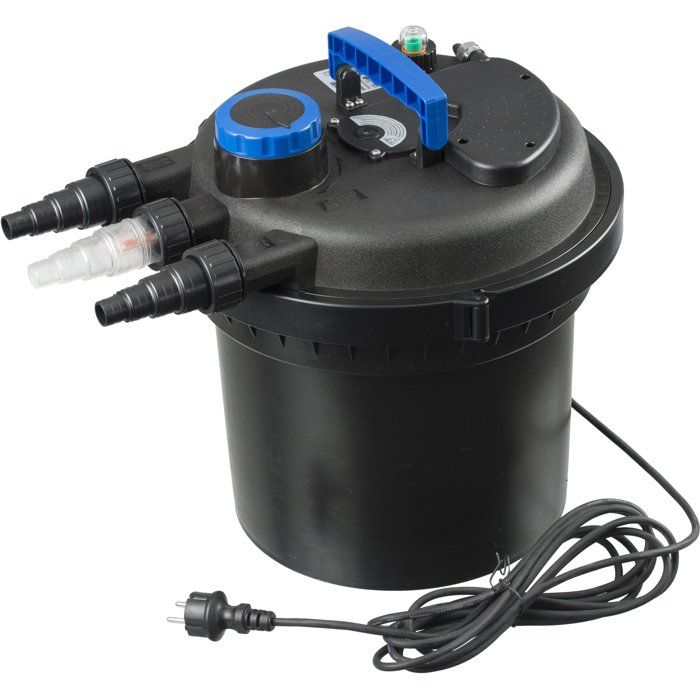 Filtre pression - UBBINK - BioPressure II 10000 PlusSet - Avec pompe Xtra 3900 - UVC 11W intégré - Pour bassins 6000-10000 L