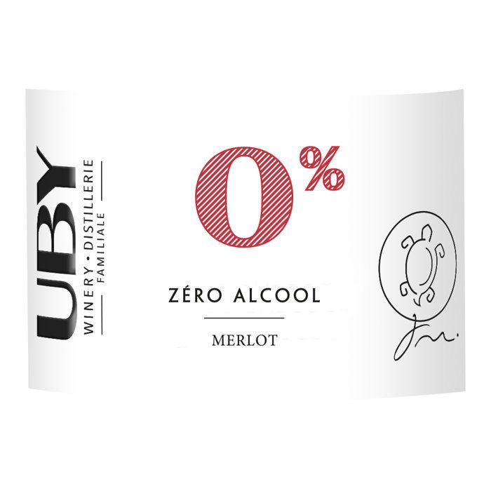 UBY - Merlot - Rouge zéro alcool - 75cl