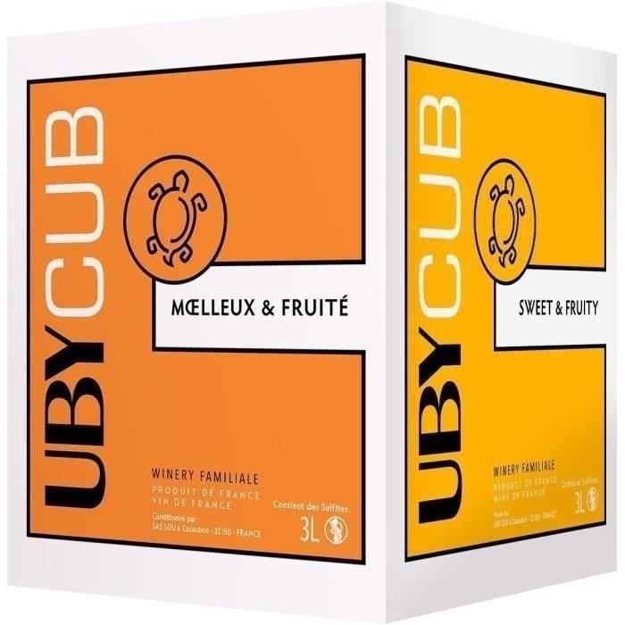 BIB 3L UBY CUB Vin de France vin blanc doux 2024