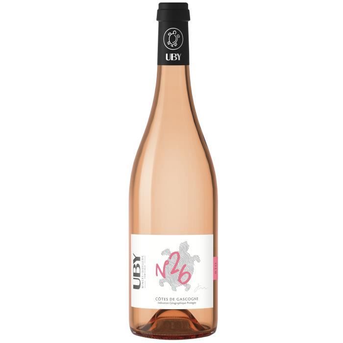 Domaine Uby Bio N°26 Côtes de Gascogne - Vin rosé du Sud - Bio 2024