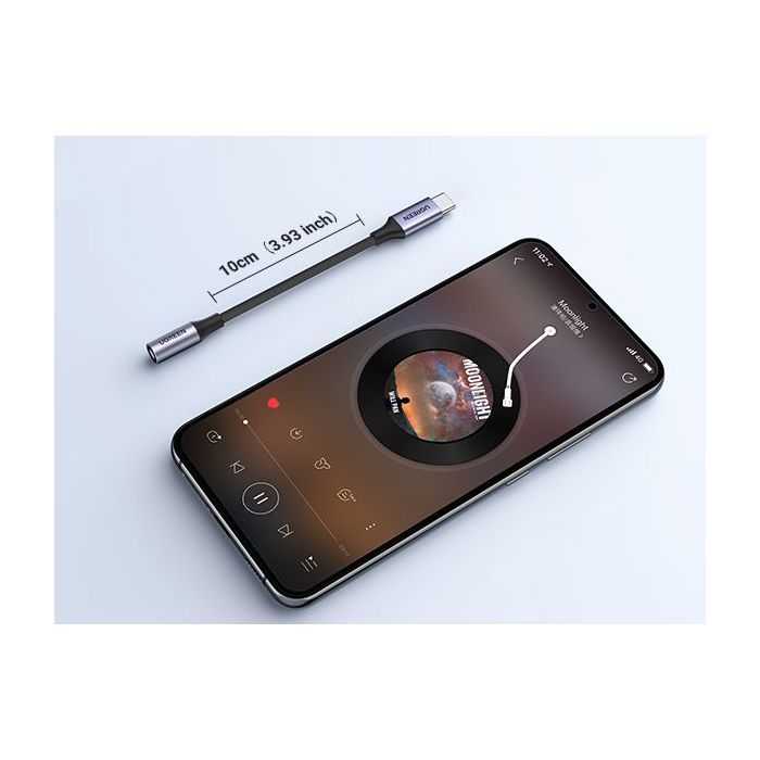 Adaptateur audio - UGREEN - Type C mâle vers 3.5 mm - Noir