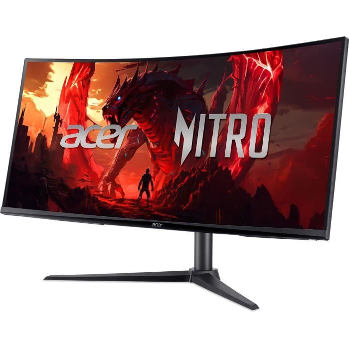Ecran PC incurvÈ - ACER - Nitro XZ340CUHbiiphx - 34 - 100Hz - 1ms - 2 HDMI 1 DP - Noir