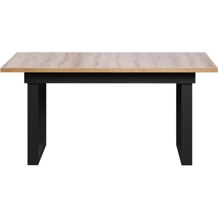 Table a manger - Universal - Chene - Rectangulaire - En MDF - Scandinave - 6 a 10 personnes - 160-200 x 76 x 80 cm - Trendteam