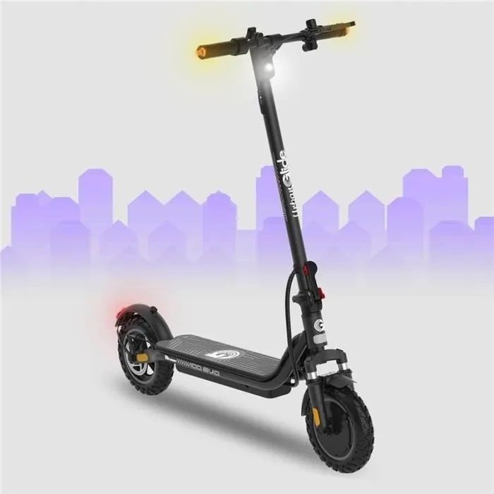 Trottinette électrique - URBANGLIDE - 100 EVO - 450 W - Pneus 10 - Max 25 km/h - Autonomie jusqu'a 25 km