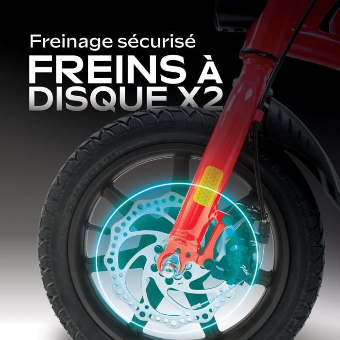 Draisienne électrique - URBANGLIDE - BIKE 140 RED - 36V - 350W - Pneus 14 - Autonomie 18KM - Vitesse max 25KM/h