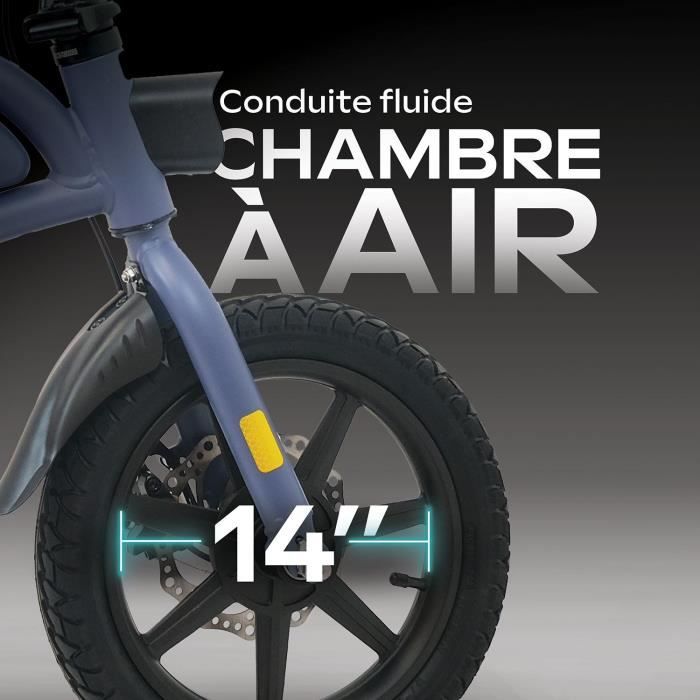 Draisienne Èlectrique - URBANGLIDE - BIKE 140 BLUE - 36V - 350W - Pneus 14 - Autonomie 18KM - Vitesse max 25KM/h