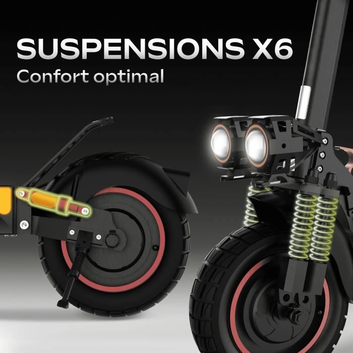 Trottinette électrique tout terrain - URBANGLIDE - ECROSS PRO BOOST 2 - 10 - 48V - 1600 W Double moteur - 13Ah - Autonomie 50KM