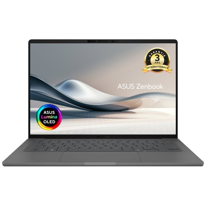 PC Portable ASUS ZenBook 14 OLED UX3407 : Win 11 - 14.0 WUXGA - Snapdragon X1P-26 100 - RAM 16Go - 512Go SSD