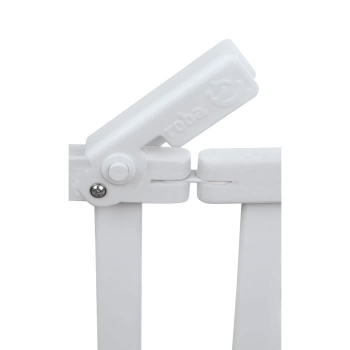 Lit bébé pliant - 60 x 120 cm - ROBA - FOLD UP - Roulettes - Blanc