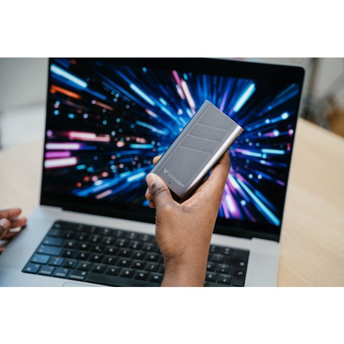 Disque SSD externe - VERBATIM - TurboMetal - 2 To - Gris