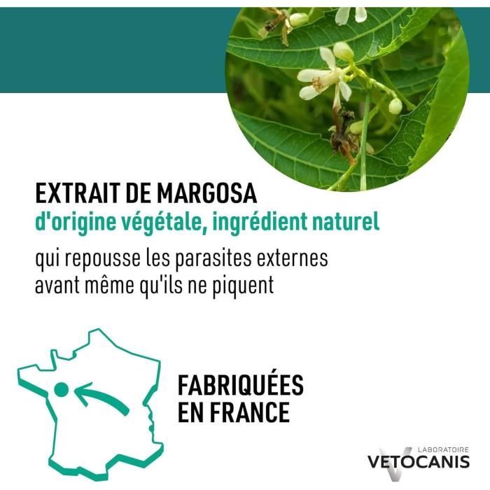 Anti-parasitaire - VETOCANIS - Pipettes Anti-Puces Anti-Tiques Anti-Moustiques Répulsives pour Chat