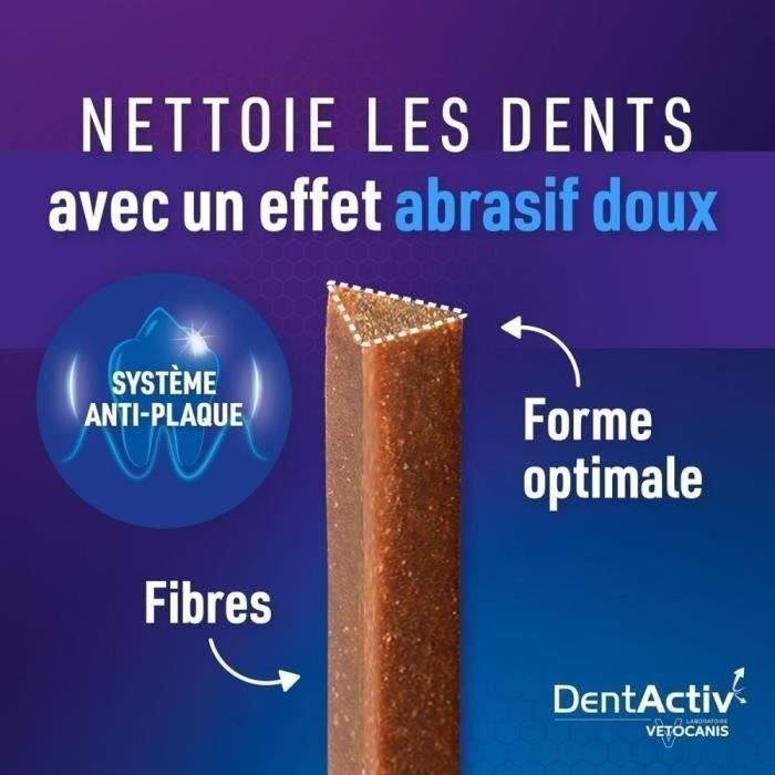 DentActiv - 7 Bâtonnets - VETOCANIS - Hygične Bucco-Dentaire au Poulet pour Chien 15kg+