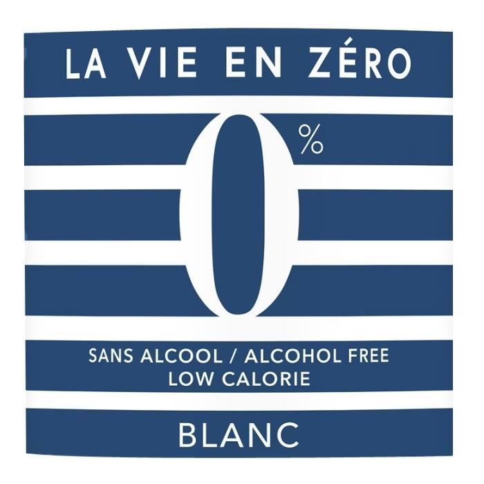 La vie en zéro - Boisson a base de vin sans alcool - Blanc