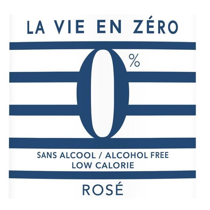 La vie en zéro - Boisson a base de vin sans alcool - Rosé
