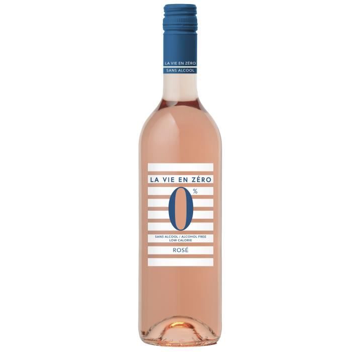 La Vie en Zéro Sans Alcool - Boisson a base de vin désalcoolisé - Rosé