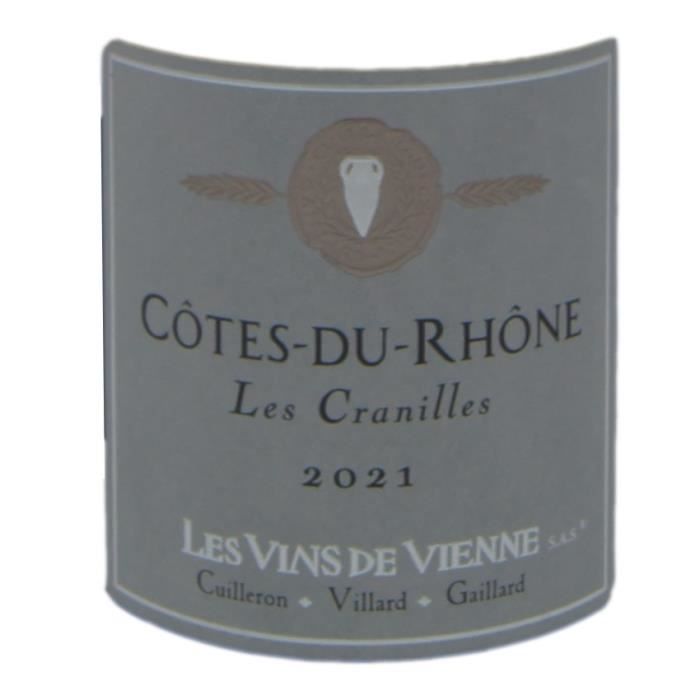 Vin de Vienne Cuvée Les Cranilles 2022 Côtes du Rhône - Vin rouge de la Vallée du Rhône