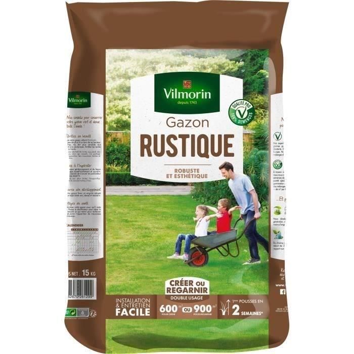 VILMORIN Semences de gazon rustique - 15 kg