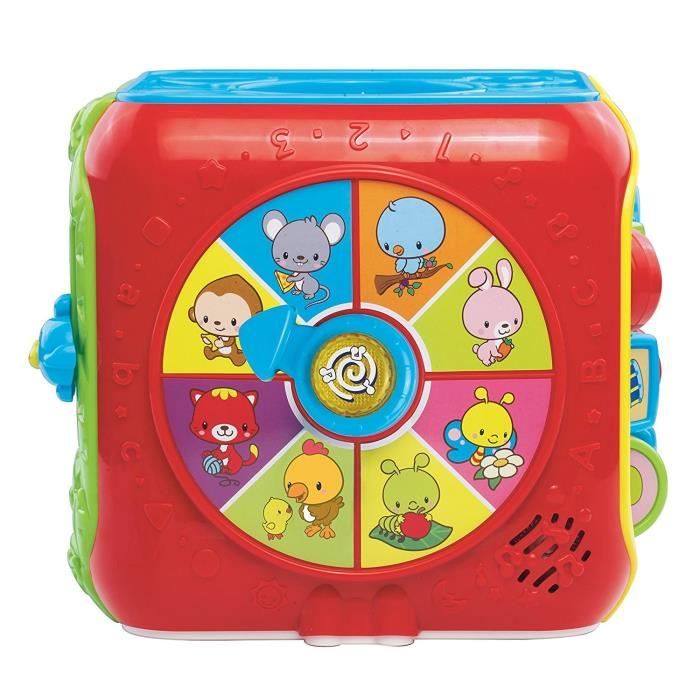 Cube des dÈcouvertes interactif VTECH BABY - Multicolore - 10 mÈlodies et 4 chansons - Mixte - 9 mois et plus
