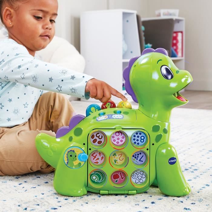 Jouet Èducatif - VTECH BABY - Mon dino apprenti glouton - Couleurs, chiffres et aliments