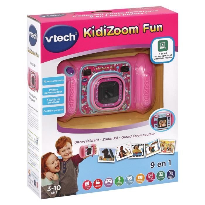 Appareil photo numérique VTECH Kidizoom Fun Rose - Mixte - Enfant - Intérieur - Piles fournies