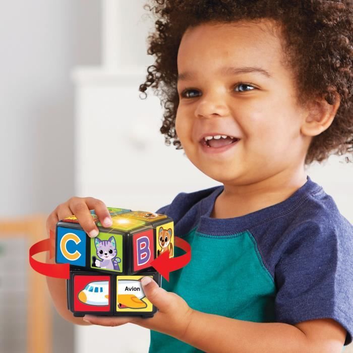 Jouet Èducatif - VTECH BABY - Tourni Cube - Alphabet, Animaux, VÈhicules - Mixte - 18 mois+