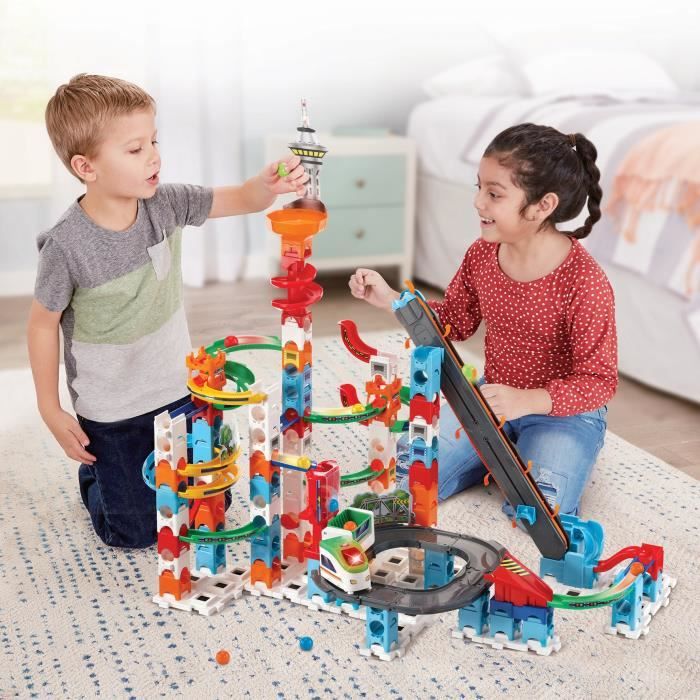 Circuit de billes VTECH MARBLE RUSH - SUPER SKY TOWER SET XL300E - 143 pieces - Pour enfants de 4 ans et plus