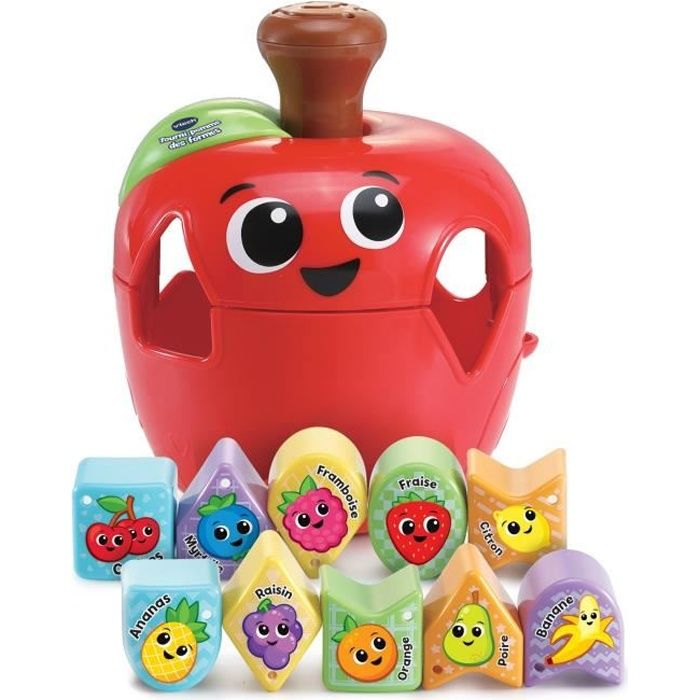 Jouet Èducatif pour bÈbÈ - VTECH BABY - Tourni Pomme des Formes - Multicolore - Rouge - A partir de 12 mois