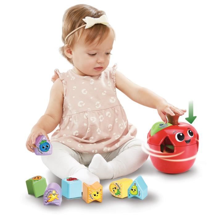 Jouet Èducatif pour bÈbÈ - VTECH BABY - Tourni Pomme des Formes - Multicolore - Rouge - A partir de 12 mois