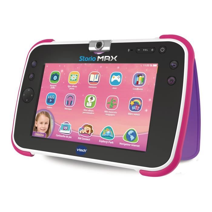 Tablette Èducative VTECH Storio Max XL 2.0 7 Rose pour enfant de 3 a 11 ans