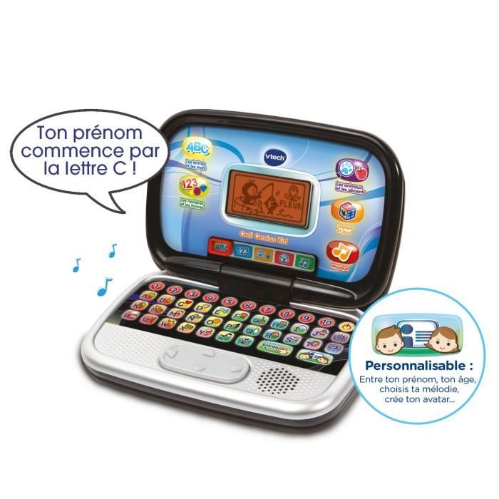 Ordinateur Interactif Enfant - VTECH - Genius Kid - 20 activitÈs Èducatives - Noir