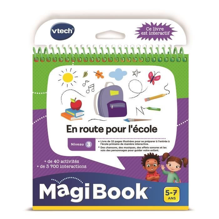 VTECH - Livre Interactif Magibook - En Route Pour L'École