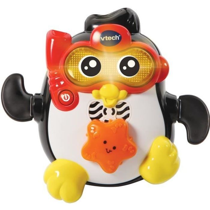 Jouet de Bain interactif VTECH BABY - GÈdÈon, Champion de Natation - Pingouin Nageur pour BÈbÈ des 1 an