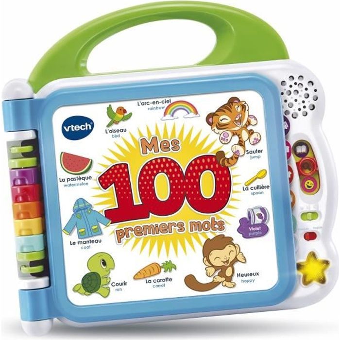 Livre Interactif - VTECH - Mon Imagier Bilingue - 100 Mots - BÈbÈ - 3 Modes de Jeu
