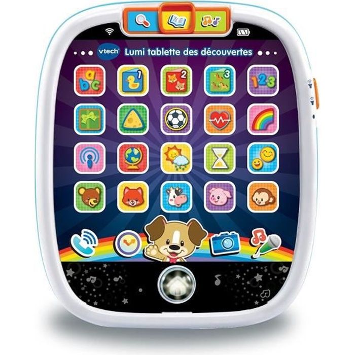 Tablette VTECH BABY Lumi des DÈcouvertes Blanche - Jouet tactile et lumineux pour les tout-petits de 9 a 36 mois