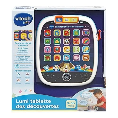 Tablette VTECH BABY Lumi des DÈcouvertes Blanche - Jouet tactile et lumineux pour les tout-petits de 9 a 36 mois