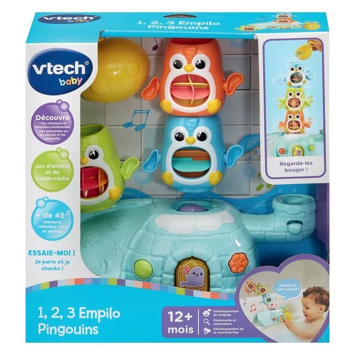 VTECH 1, 2, 3, EMPILO PINGOUINS.