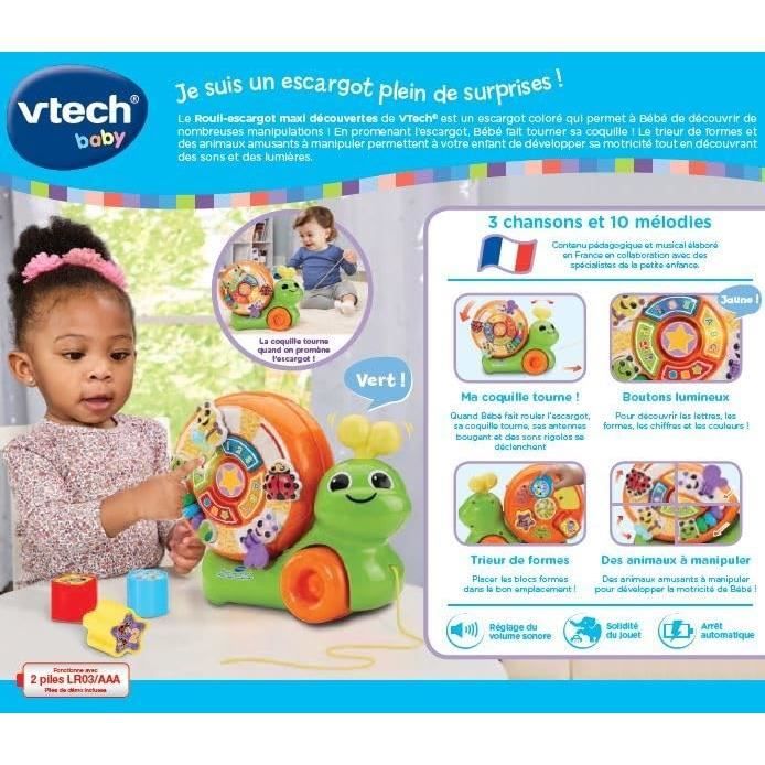 VTECH ROULI-ESCARGOT MAXI DÉCOUVERTES