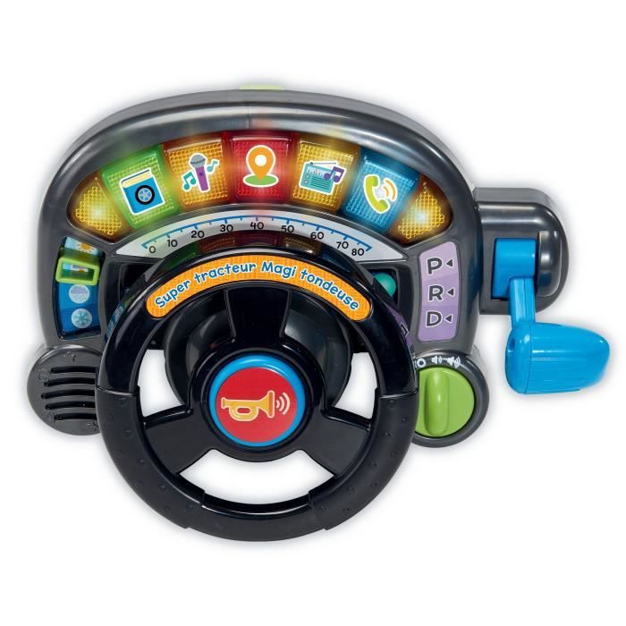 VTECH BABY - SUPER TRACTEUR MAGI TONDEUSE -Evolutif 3 en 1- Multicolore