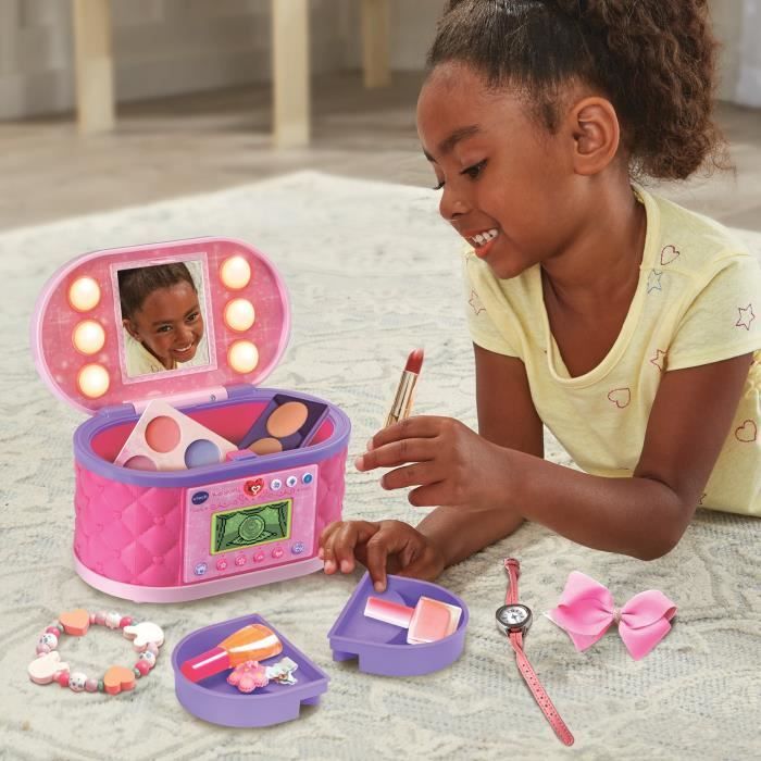 VTECH - KIDISECRETS - MA MALLETTE BEAUTÉ MAGIQUE - Rose