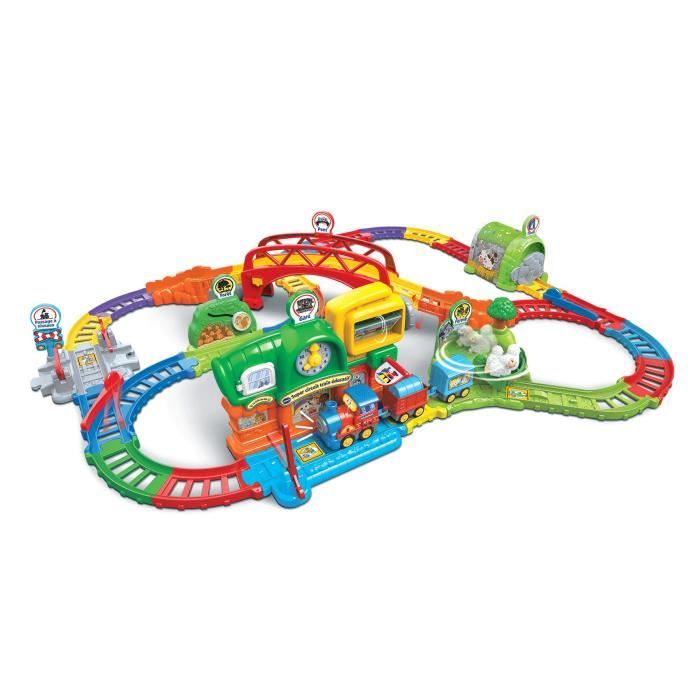 VTECH - TUT TUT BOLIDES - SUPER CIRCUIT TRAIN ÉDUCATIF (ADAM, TRAIN MARCHAND) - Multicolore